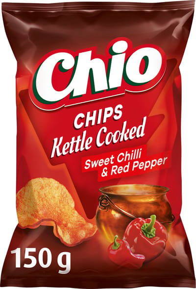 Chio Kettle Cooked Sweet Chili & Red Pepper - Chips - 10x150 gram
