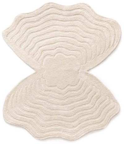 Organisch design vloerkleed - Balans Oyster ivoor 150x160