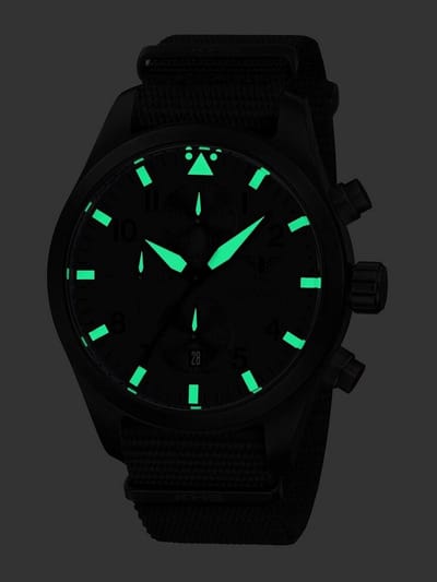 KHS - KHS.AIRBSCXT.NB - Polshorloge - Chronograaf - Airleader Black Steel XTAC - Heren