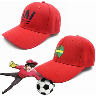 Captain Tsubasa Cosplay Tsubasa Genzo Taro Ryo Kojiro Baseball Jacht Cosplay Hip Vuurwerk Cadeau Hoed, Ozora, Wakabayashi, Misaki, Ishizaki, Hyuga, red
