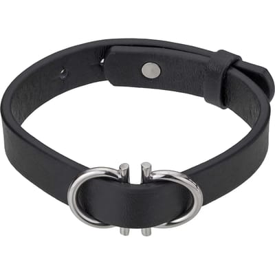 Echt leer en roestvrij stalen armband Philipp Blanc Christian