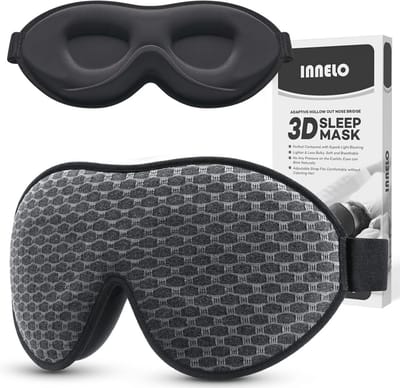 Comfortabel slaapmasker voor mannen en vrouwen - 3D-contour, drukloos en zacht oogmasker voor een optimale nachtrust