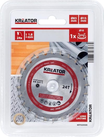 Kreator  KRT020500  Zaagblad hout - 85mm24t