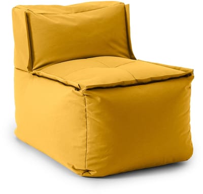 Lumaland Modulair Middendeel – Wasbare & Waterafstotende Zitzak, Indoor & Outdoor, Uitbreidbaar, 54×81×70 cm [Mosterdgeel]