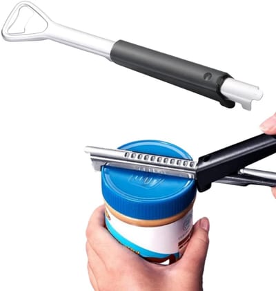 MTTProducts - Potopener - Potopener voor zwakke handen - Multifunctioneel en verstelbaar - Geschikt voor ouderen - Handige keukenhulp - Ideaal voor...
