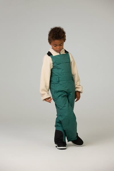 Ducksday Skibroek Kinderen – Waterdicht – Warm & Ademend – Unisex Wintersportbroek met Bretellen – Donkergroen – Maat 122/128