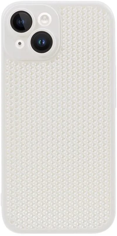 Cityhoesje - iPhone 15 - Kstdesign Icenets - Series Backcover, Heat Dissipation Hard - Wit