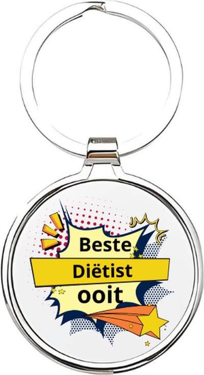 Akyol - de beste diëtist ooit Sleutelhanger - Diëtist - de beste diëtist - dietist - voedingsdeskundige - dieet - deskundige - hulp bij gezond eten- voeding - gezondheidstherapeut - 4 x 7,5 CM