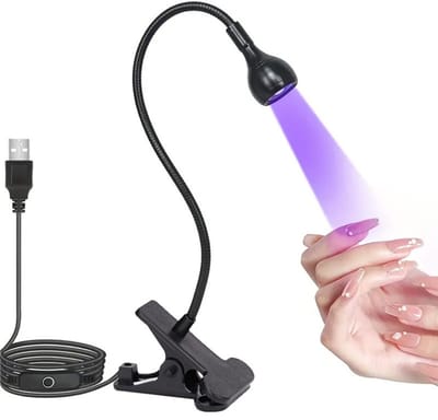 Nagellamp - Nagelhardingslamp - UV-nagellamp - 3W - Mini draagbaar - UV-nagellamp - Geschikt voor gelnagels - Sneldrogend - 360° draaibaar - Zwart