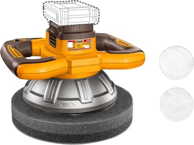 Draadloze Polijstmachine - Excentrische machine - Auto Polijsten - Borstelloze Motor - 254 mm schijf - Zwart