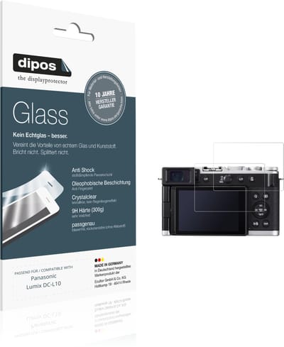 dipos – 2x Pantserfolie geschikt voor Panasonic Lumix DC-L10 | 9H Screenprotector
