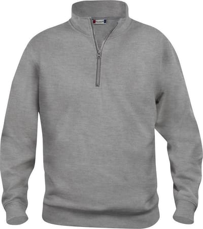 Clique Basic Half Zip 021033 - Grijs-melange - XS