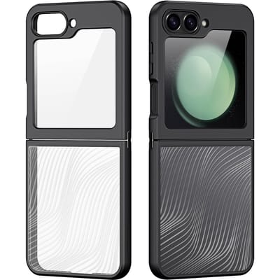 Dux Ducis - Telefoon Hoesje geschikt voor de Samsung Z Flip 6 - Back Cover - Aimo Series - Zwart