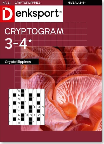 Denksport Puzzelboek Cryptofilippines 3-4*, editie 81