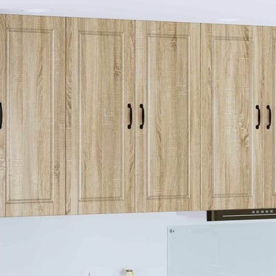 vidaXL - Wandkast - PORTO - Sonoma - Eik - 80 - x - 31 - x - 100 - cm - Bewerkt - hout