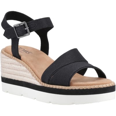 TOMS Darya Polyester Damessandalen Zwart