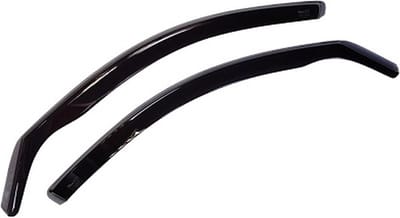 Zijwindschermen donker getint tbv VW Golf 6 (VI) - model 3-deurs VANAF 2009 - 2012 set a 2 stuks tbv voorramen L+R pasvorm