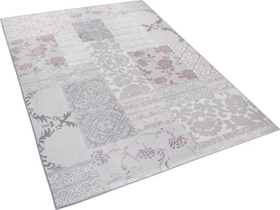 BALLICA - Laagpolig vloerkleed -Multicolor - Lichtgrijs - Polyester