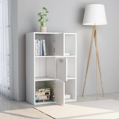 vidaXL - Opbergkast - 60x29,5x90 - cm - bewerkt - hout - wit