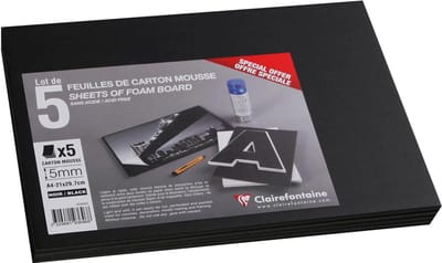 Clairefontaine Schuimkarton, A4-formaat, 3 mm dik, wit
