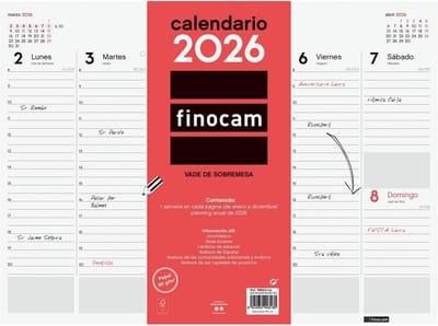 Bureauonderlegger met Weekoverzicht 2026 - Jaarplanner Januari t/m December 2026