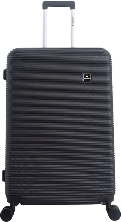 Saxoline - Twist | Harde Koffer / Trolley / Reiskoffer - L - Zwart - Zwart / Large