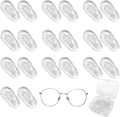 Dailygoods- Neuspads Siliconen - Antislip Neuspads - Zelfklevende Neuspads - Bril Pads - 10 Paar - Comfortabele Pasvorm - Brilneuspads