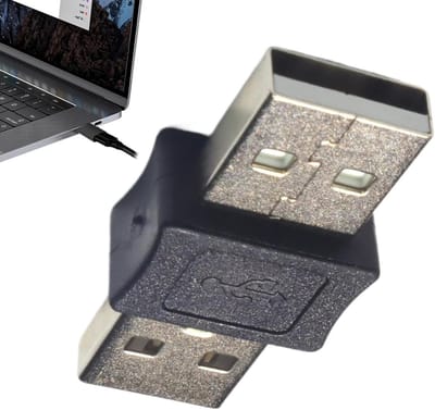 USB Adapter - Koppelstuk Converter - Apparaten Koppelen - Compact Ontwerp - 6 x 3 x 2 cm - Zwart