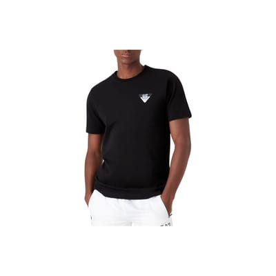 Emporio Armani Automne/Hiver 22 T-shirt à col rond imprimé logo Homme hauts Noir 6LPT30-PJQ9Z-1200 S black