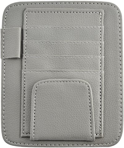 VHV - Brilhouder auto - Zonnebrilhouder auto - Zonneklep organizer - Auto brilclip - Zonnebril clip auto - Pasjeshouder auto - Opbergclip zonneklep - Auto accessoires organizer - Voor auto - Voor onderweg - Dagelijks gebruik