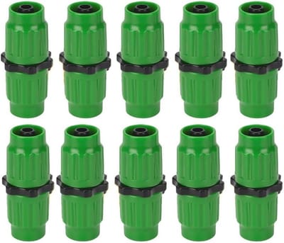 Reparatieset Tuinslang - Slang Reparatie - Waterslang Repareren - Slijtvast ABS Materiaal - 10 stuks - Zwart