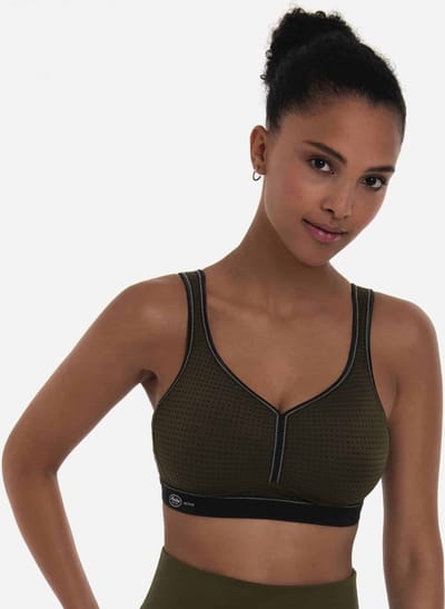 Anita - Performance Sport bh zonder beugel - Dark Olive/Black - 70D