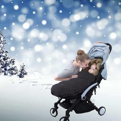 Universele Winter Voetmuts voor Kinderwagen - Warm, Winddicht & Waterdicht voor Peuters