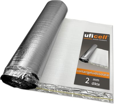 Geluidsisolatie Ondervloer met Aluminium Dampscherm voor Laminaat en Parket 2 mm