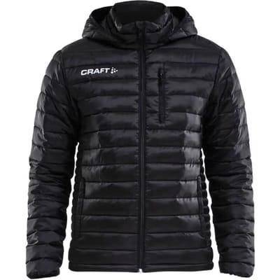 Craft Isolate Donsjas Met Kap Heren - Zwart | Maat: S