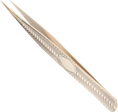 Wimperpincet - Wimper Applicator - Valde Wimpers Aanbrengen - Roestvrij Staal - 13.7 cm - Goud