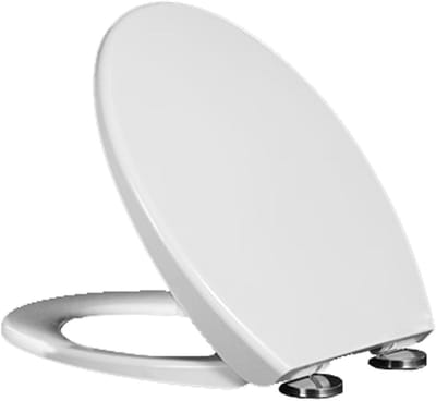 Toiletbril Rond - WC Deksel - Badkamer Vernieuwen - Softclose Snelontgrendeling - Universeel O-Vorm - Wit