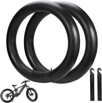 2 stuks 26x4.0 Fatbike Binnenband met Schrader Ventiel en Bandenlichters