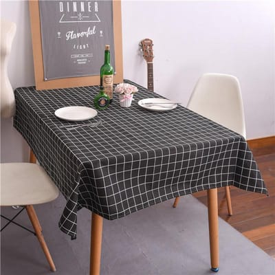 Kleine Frisse Geruite Tafelkleed Huishoudelijk Eettafel Koffietafel Bureau Mat Rechthoekig Stofdicht Decoratieve Achtergrond Tafelbedekking 90x90cm