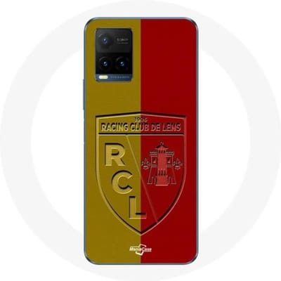 Vivo y21s 2021 hoesje rcl lens Logo gele en rode achtergrond