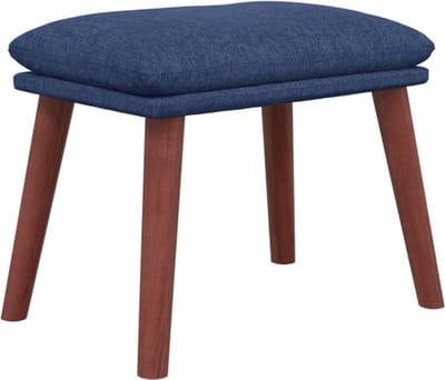 vidaXL - Voetenbank - 45x29,5x35 - cm - stof - blauw
