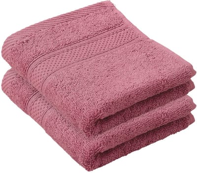 De Witte Lietaer Gastendoekje Stephanie Carmine - 30 x 50 cm - 2 stuks - Roze - Katoen