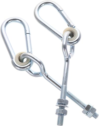 Hangmat Hangers - Schommel Haken - Buiten Ontspannen - Draaibare Bevestiging - 2 Stuks - Zilver