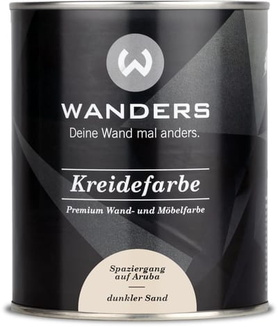 Wanders24 Shabby Chic – krijtverf meubelverf – donkergrijs 750 ml