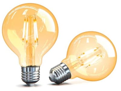 Vintage LED Gloeilamp E27 G80 Warm Licht 2700K Decoratieve Lamp 2 Stuks
