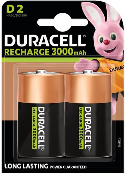 Duracell Oplaadbare Batterijen Ultra D - 2 x 2 stuks - Voordeelverpakking