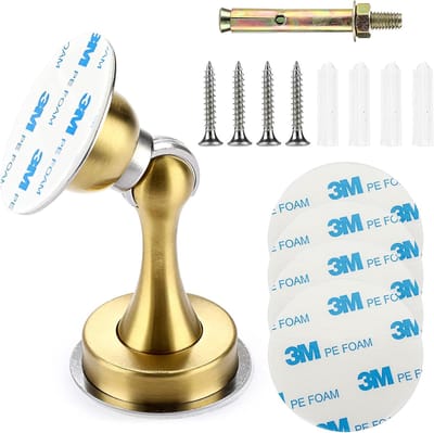 Magnetische Deurstopper - Deurhouder Deurvanger - Voorkomt Dichtwaaien - Sterke Magneet - Goud