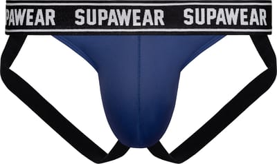 SUPAWEAR WOW Jockstrap Navy - MAAT L - Heren Ondergoed - Jockstrap voor Man - Mannen Jock