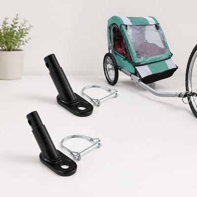 ECTEATOY® Bicycle accessories - 2 Stuks - Koppelstuk Voor Fietskar - fietsadapter - Hondenfietskar koppeling -Fietsaanhangerhaakconnector - geschikt voor kinderfietsaanhangers, bagage- en huisdierfietsaanhangers