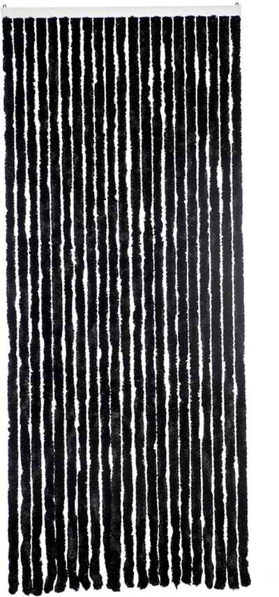 Livn Deurgordijn Chenille antraciet 100x230cm Vliegengordijn kattenstaart - Voor een maximale deuropening van 100 x 231,5 cm